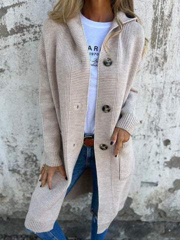 Cardigan long décontracté avec chapeau - Molinse