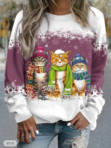 Sweat shirt d'hiver Chat Confortable - Molinse