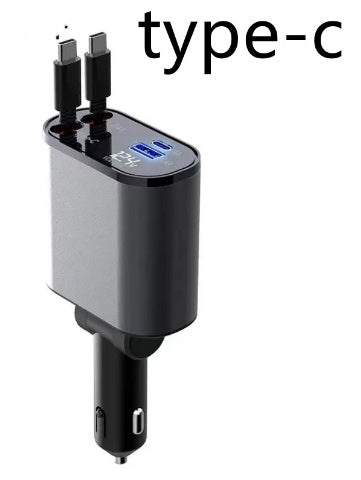 Chargeur de voiture en métal 100W, charge Super rapide