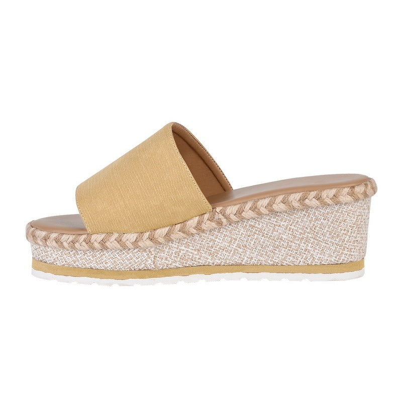 Tongs à Semelle Compensée pour Femme - Molinse