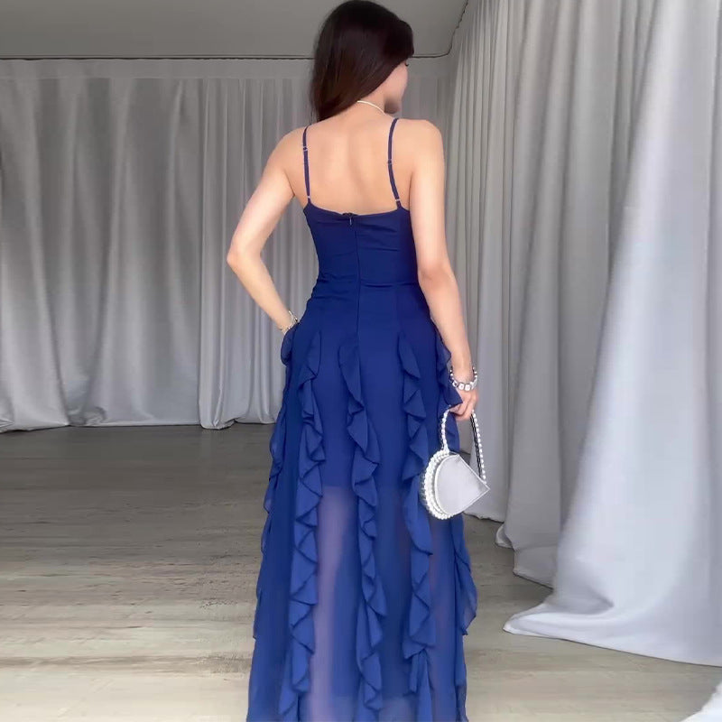 Robe Élégante à Volants – Style Glamour d'Été