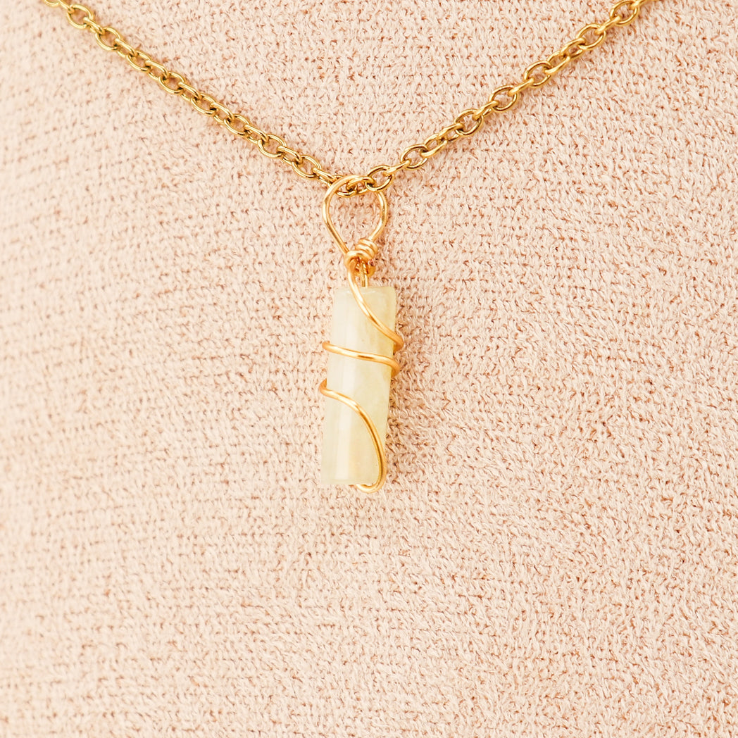 Pendant | Mini Jade Pillars “Plum Blossoms”