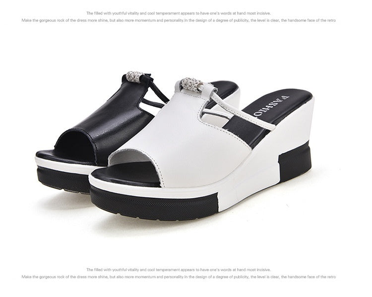 Sandales femme compensées ultra-légères