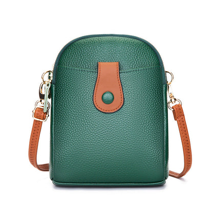 Fashionable Leather Shoulder Bag Trendy Vertical - Molinse