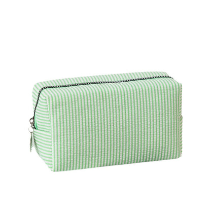 Capacity Wash Embroidered Stripes Travel Cosmetics Buggy Bag