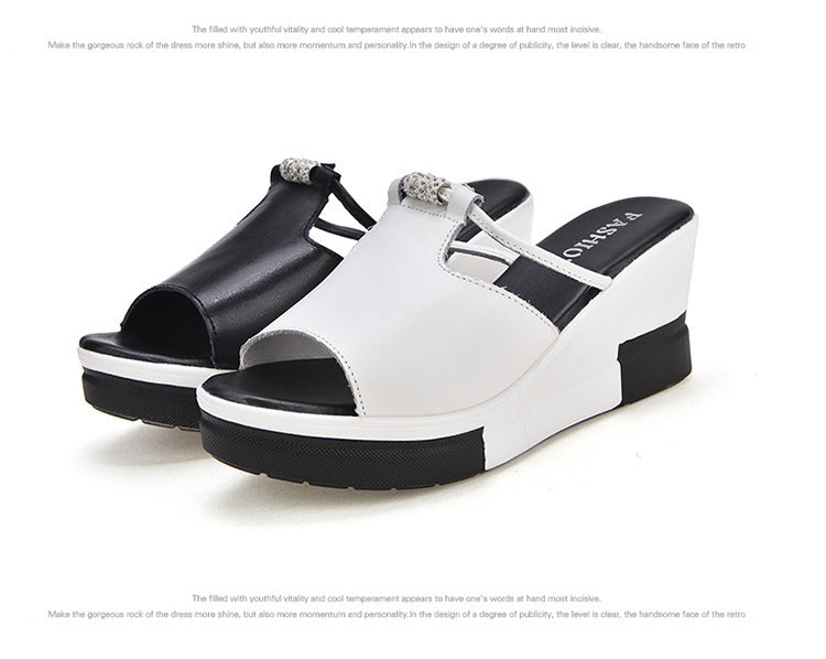 Sandales femme compensées ultra-légères