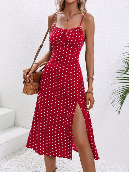 Robe Fluide à Pois – Style Estival Chic