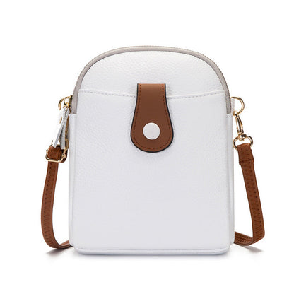Fashionable Leather Shoulder Bag Trendy Vertical - Molinse