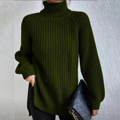 Pull tricoté à col roulé pour femme - Molinse