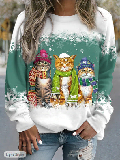 Sweat shirt d'hiver Chat Confortable - Molinse