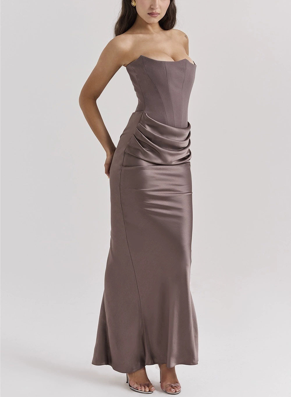 Yara™ | Robe Satin Vintage - Élégance - Molinse