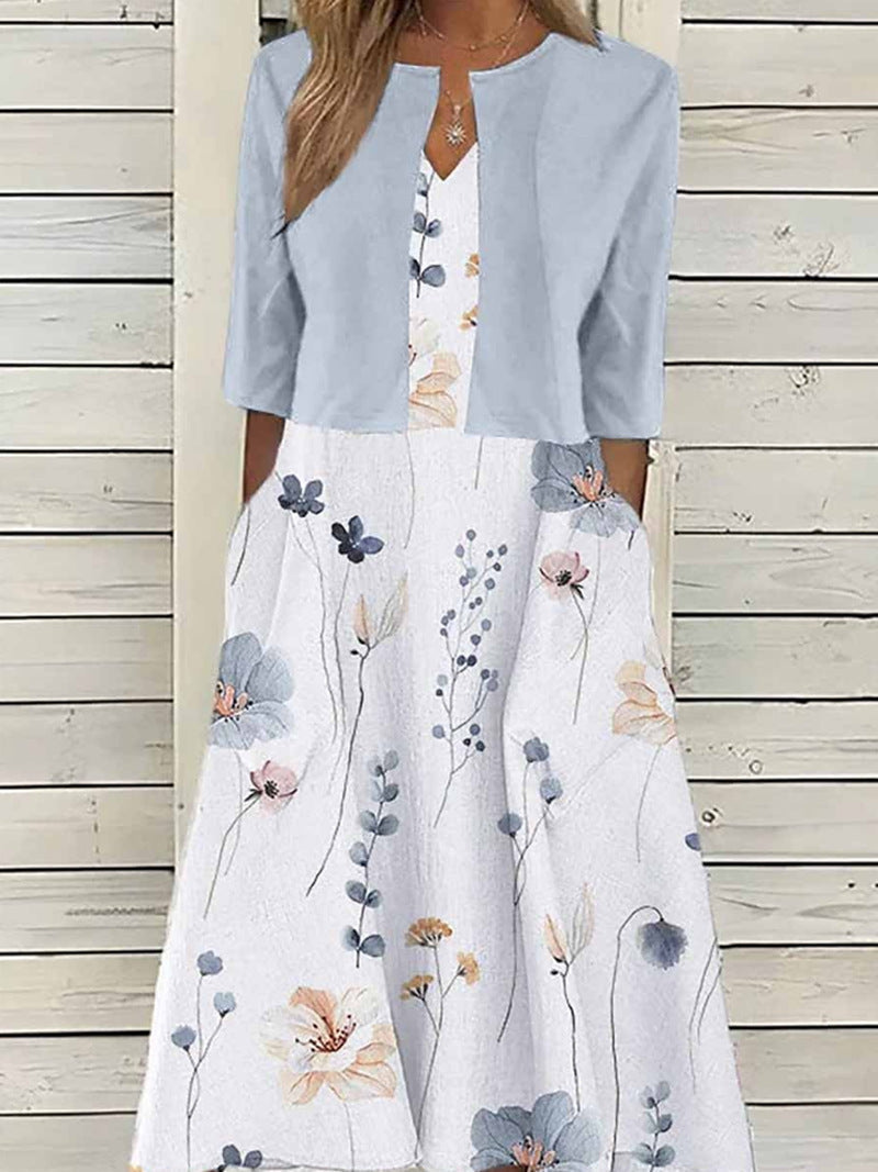 Ensemble haut et robe fleurie - Molinse