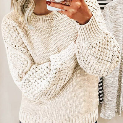 Rose ™ Pull col roulé en tricot épais - Molinse