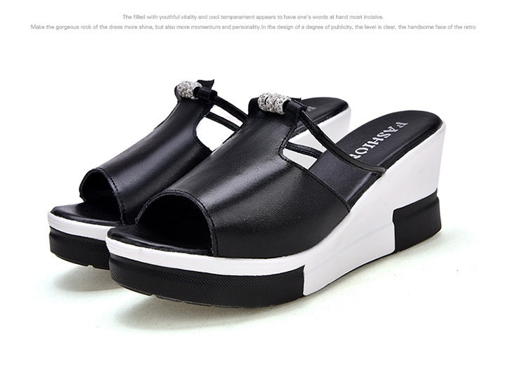 Sandales femme compensées ultra-légères