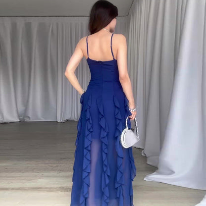 Robe Élégante à Volants – Style Glamour d'Été