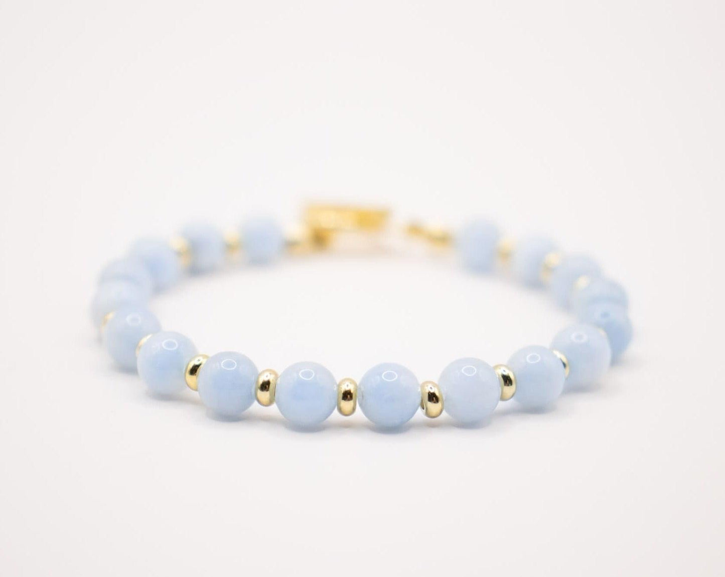 CIRCÉ | Bracelet en Aigue-marine et plaqué Or 18 et 24 carats