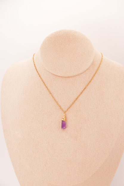 Pendentif | Pépite d'Améthyste brute