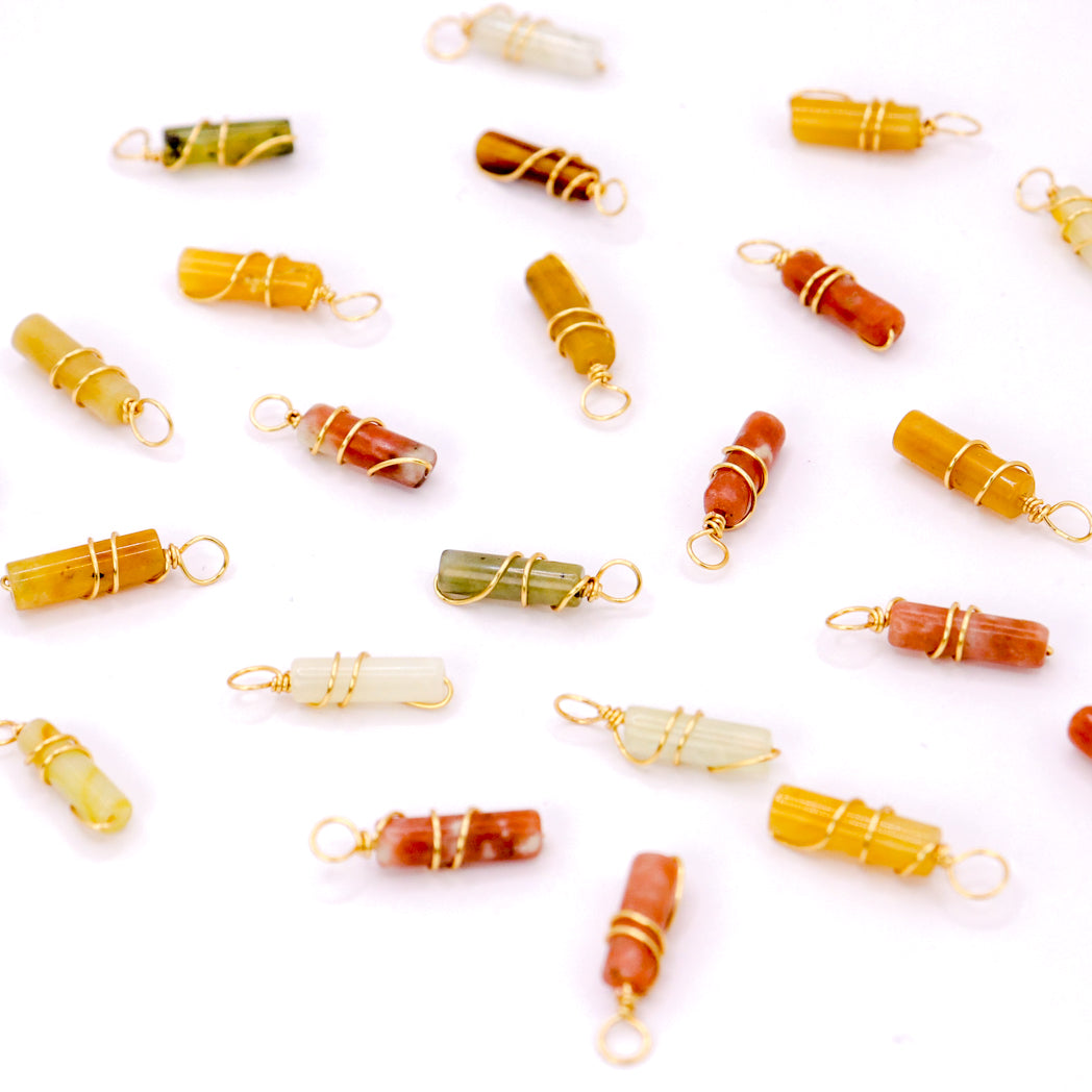 Pendant | Mini Jade Pillars “Plum Blossoms”