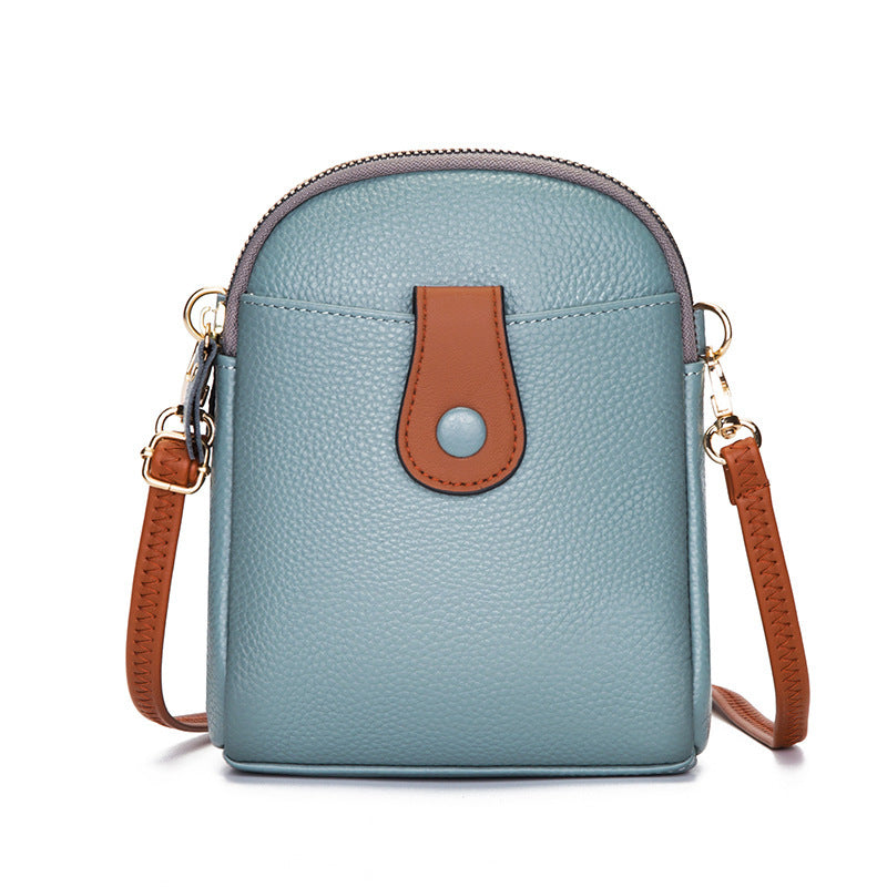 Fashionable Leather Shoulder Bag Trendy Vertical - Molinse