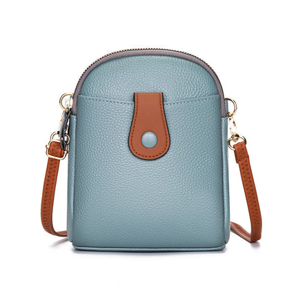 Fashionable Leather Shoulder Bag Trendy Vertical - Molinse